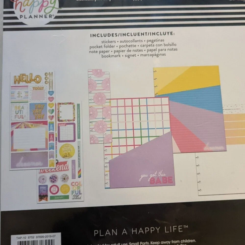 NWT 65 pcs Happy Planner Big 'You Got This Babe' Accessories Pack Stickers NEW